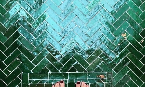 bejmat-vert-foncee-keuken